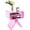 Pink, variant on Solaround Acrylic Side Table Nightstand, 15.4''L x 11.8''W x 17.7''H, Orange