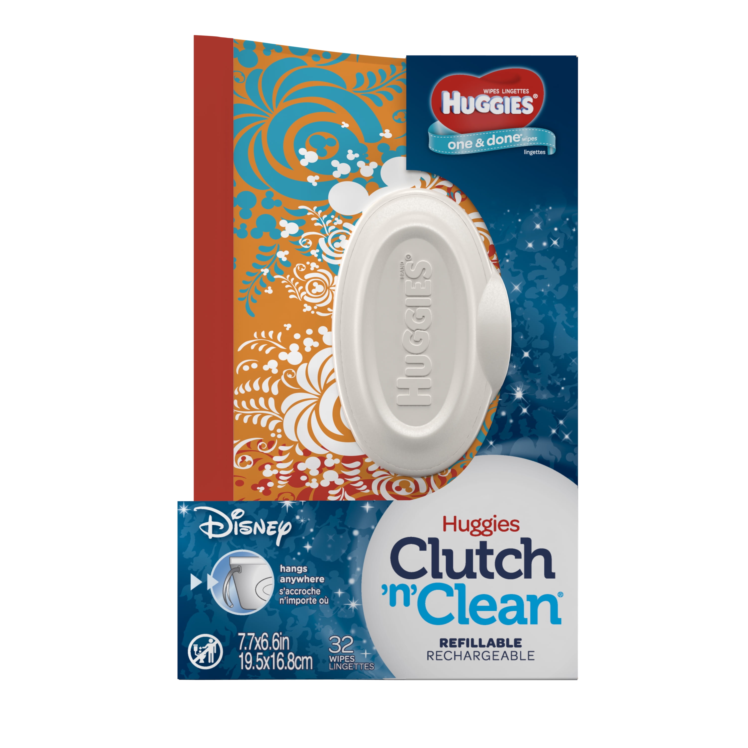 Huggies Clutch n Clean Refillable Wipes Fragrance Free 