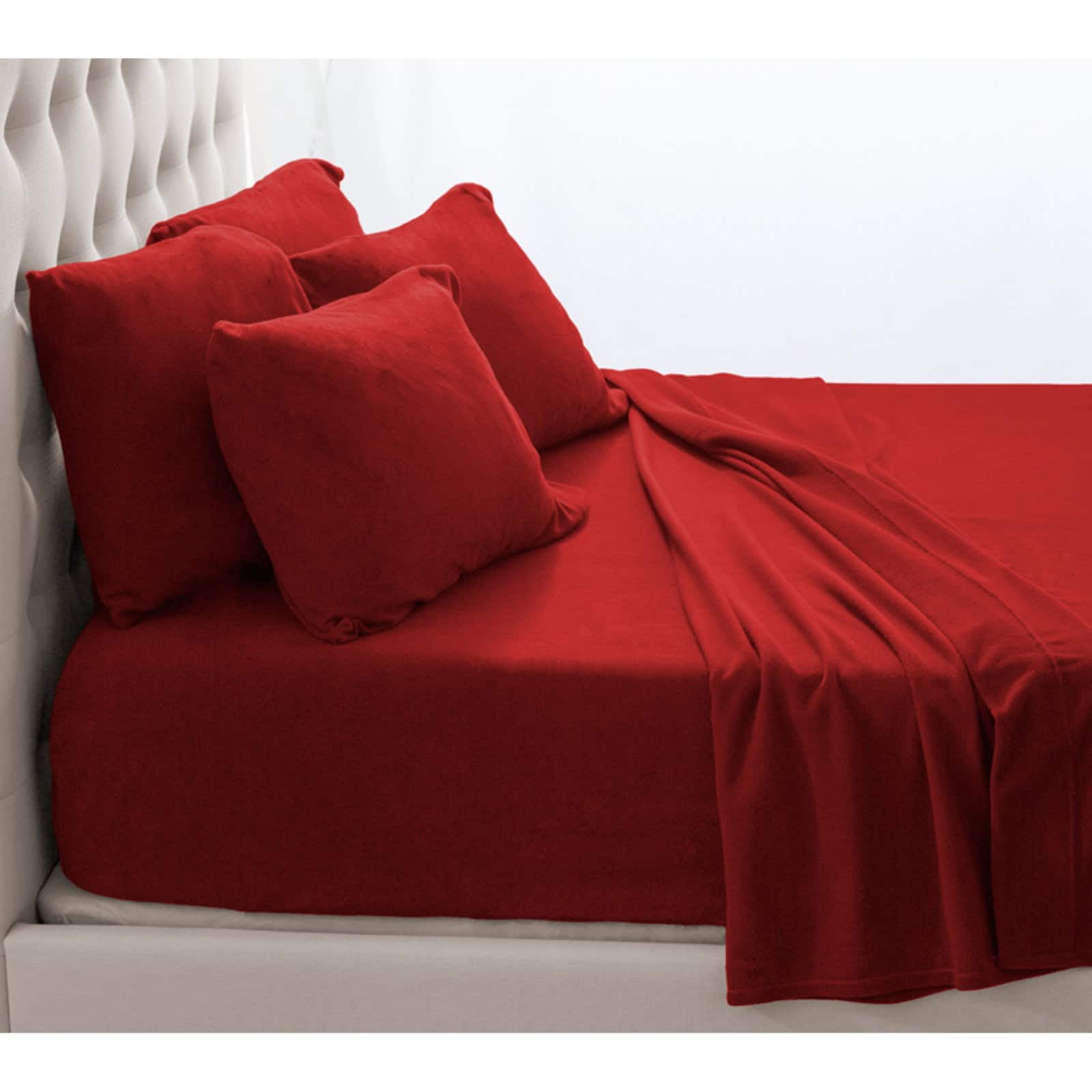 Fleece Solid Sheet Set by Bare Home