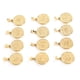 thumbnail image 2 of 12 Uds. Colgante de signo del zodiaco de acero inoxidable chapado en oro plano redondo para mujeres y hombres, 2 of 5