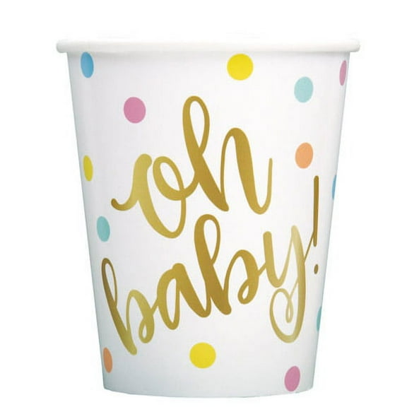 Baby Shower 'Oh Baby' 9oz Paper Cups (8ct)