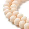 thumbnail image 4 of 1strand Glass Beads Strands Faceted Frosted Rondelle PeachPuff 4mm Hole: 1mm Brown, 4 of 4