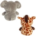 thumbnail image 2 of Aurora - Small Brown Eco Nation - Reversible Eco Pairs 6.5" Elephant and Giraffe - Responsibly Made Stuffed Animal, 2 of 4