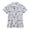 X119 Light Blue, variant on Bysome Boys Shirts Flower Cartoon Print Short Sleeve Lapel Neck Tops Casual Boys T-Shirt Size 3-4 Years Light Blue