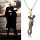 thumbnail image 1 of Xihbxyly Collar con Colgante para Enamorados, Diseño Único En Forma de Corazón, de Acero Inoxidable, Símbolo Del Amor Eterno, Ideal para Parejas, Regalo Especial para Aniversarios y San Valentín. Inc, 1 of 2
