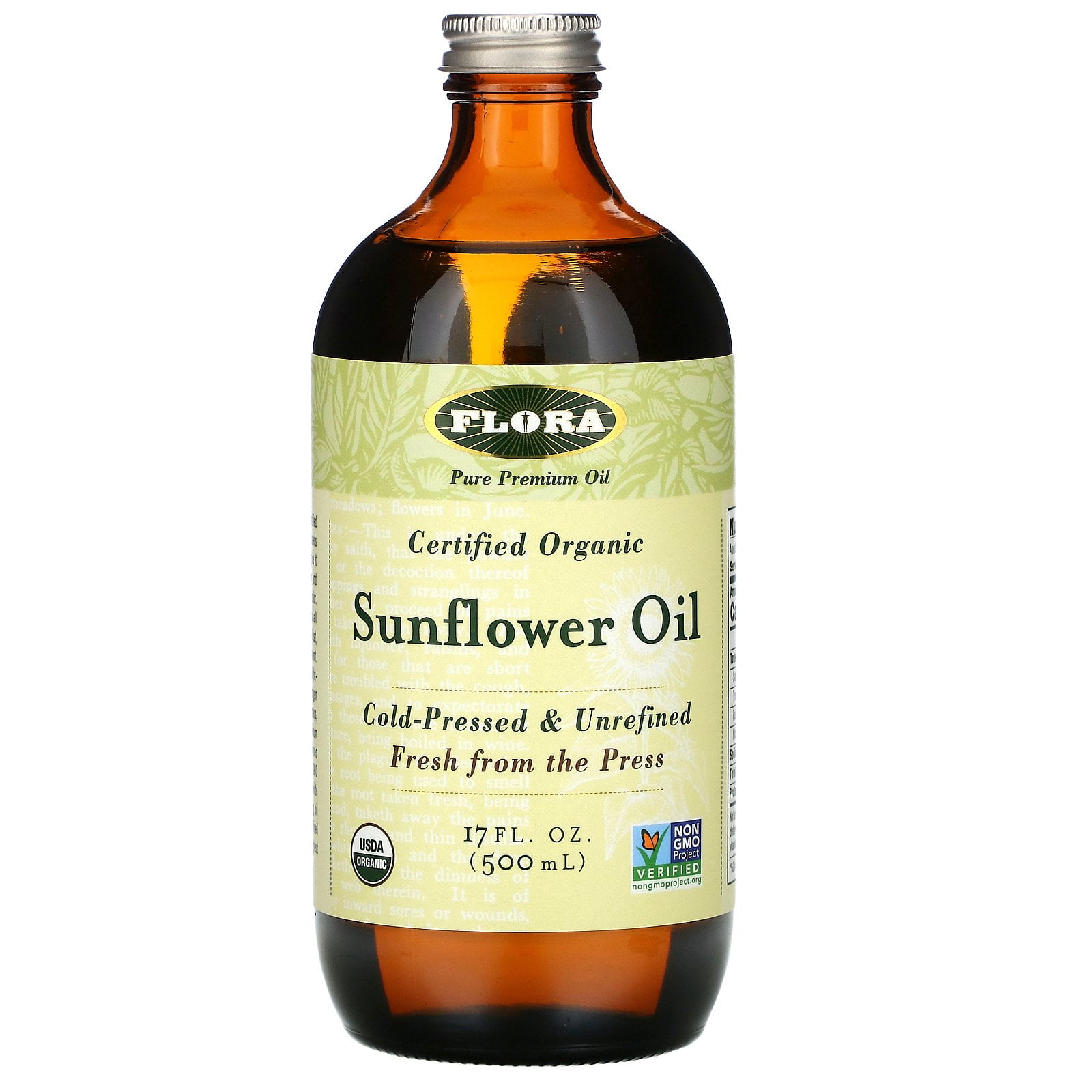 Flora - Sunflower Oil Certified Organic - 17 fl. oz
