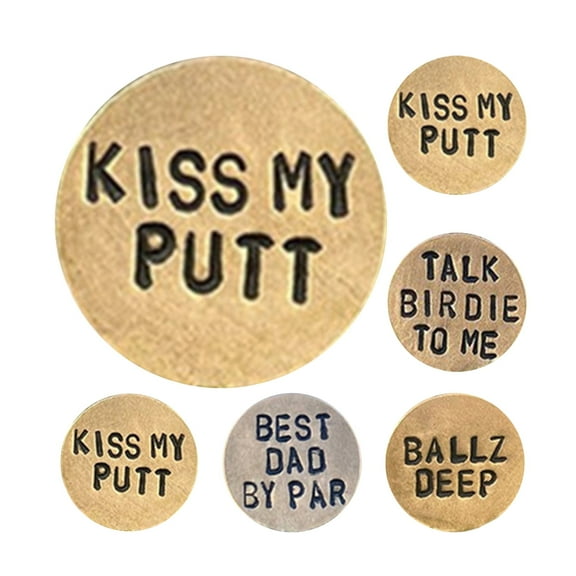 Visland Golf Ball Markers Placeholder Golfer Puck Present Keepsake Training Aid