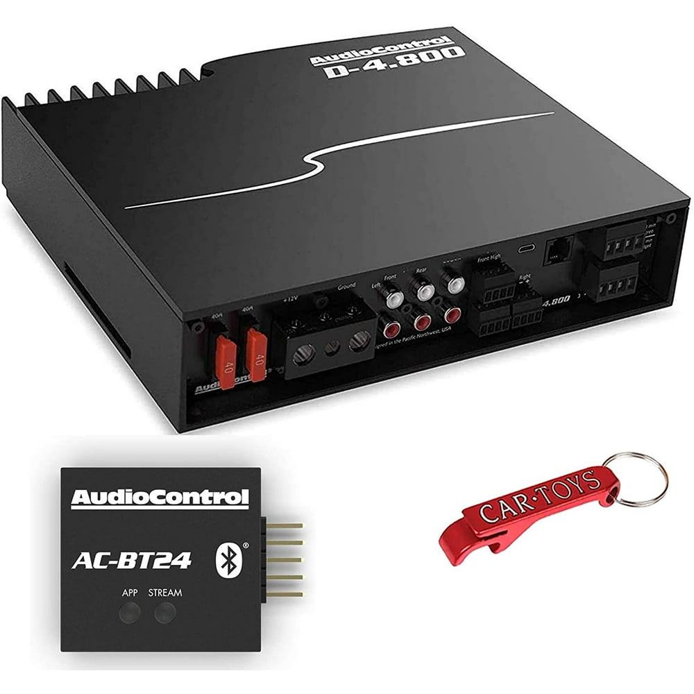 AudioControl D4.800 Amp and ACBT24 Bluetooth Adapter Bundle. 4/3/2