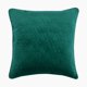 thumbnail image 1 of Fundas de cojín decorativas, color azul verdoso, 40 x 40 cm (16 x 16 pulgadas), de terciopelo, con diseño geométrico y acolchado para sofá, diseño moderno de color liso - Diamantes verde azulado, 1 of 5