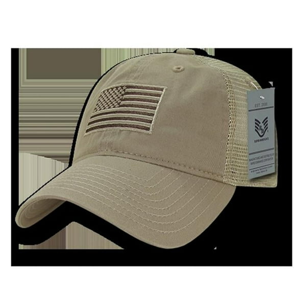 rapdom tonal usa flag polo mens mesh back cap [black - adjustable]