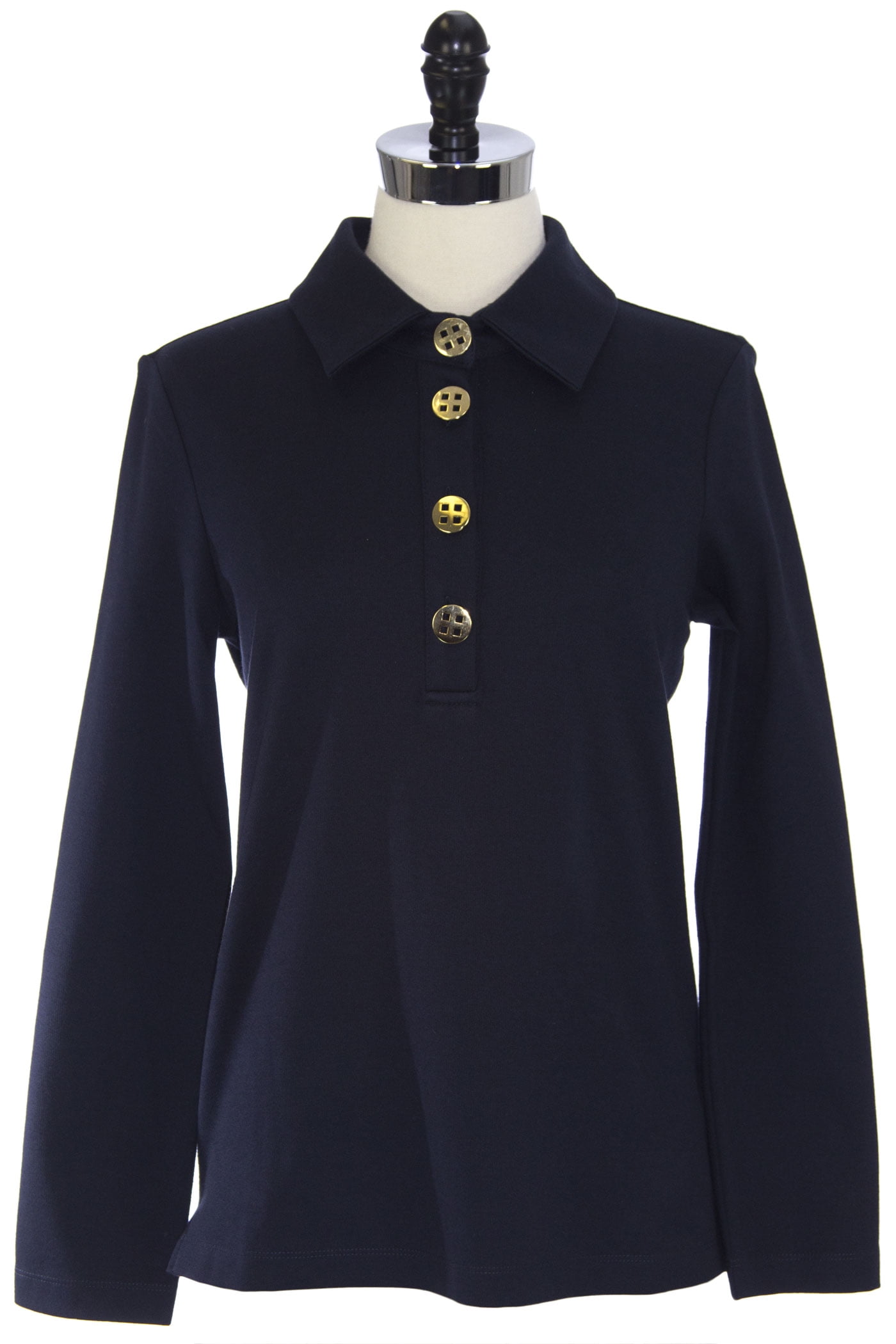 Elizabeth McKay Long Sleeve Polo Shirt Elizabeth McKay Long Sleeve Polo Shirt