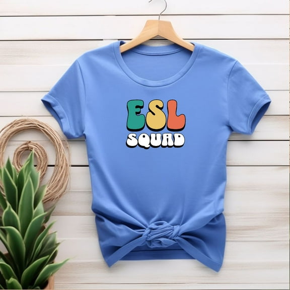 ESL Squad Shirts ESL Teacher Appreciation Gift Esol ecse Tee Multilingual Xmas Present from Student ESL Tutor English Second Language Class