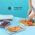 thumbnail image 4 of Borosilicate Glass Oven Dishes with Lids - Powder Blue, 4 of 9