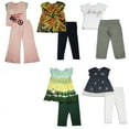 thumbnail image 5 of Mish Mish Little Girls 2 Piece Short Sleeve and Sleeveless Pant Sets 26689-2 (white olive), 5 of 5