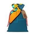 thumbnail image 1 of Zufioo Geometry Dash Print Christmas Drawstring Gift Bags, Holiday Party Packaging Bags, Suitable for Holiday Gift Decorations-Medium, 1 of 7