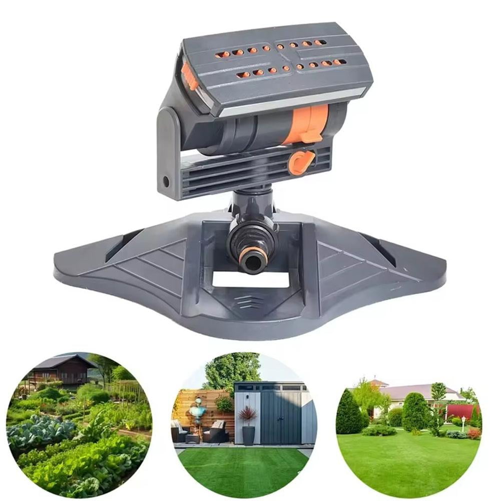 Upgraded Adjustable Oscillating Sprinkler, 16 Mini Turbines, Adjustable Sprinkler for Lawns Yards and Gardens High Strength Triangular Support Compatible for Garden Irrigation