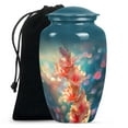 thumbnail image 2 of Colorful Flower Pattern Urn for Human Ashes, Unique and Decorative Urn for Ashes, Vibrant Memorial Urn, Small 3" and Large 10" Funeral Urn, 2 of 2