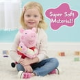 thumbnail image 5 of Lil Friends Peppa Pig Big Sis 11.5-inch Plush Stuffed Animal Featuring Baby Evie, Kids Ages 3 and up, 5 of 9