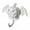 White, variant on ievspot Halloween Wall Hook Traceless Adhesive Hook Devil Pumpkin Bat Wall Hook Halloween No-drill Adhesive Key Holder for Entryway Kitchen for Rental
