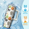 thumbnail image 4 of Halloween Tumbler 30 oz with Handle and Straw Pumpkin Skeleton Ghost Tumbler Halloween Gifts for Women Insulated Mug, 4 of 5