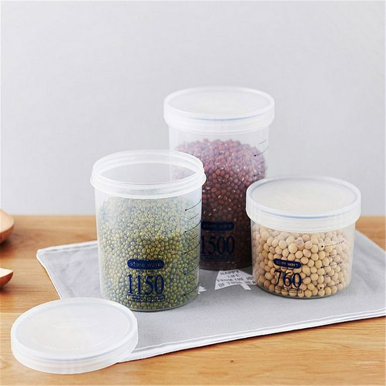 Airtight Food Storage Containers Set with Lids, 6pcs BPA Free Plastic Dry Food  Canisters for Kitchen Pantry Organization and Storage, Dishwasher  safe(760ML,1150ML,1500ML) 