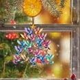 thumbnail image 6 of Stacking Hummingbird Christmas Ornaments, Birds On Branch, Colorful 2D Acrylic Winter Tree Decor for Indoor Outdoor Hanging Window Decoration Gift for Hummingbird Lovers, 6 of 7