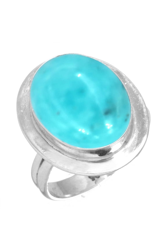 Natural Smithsonite Women Jewelry 925 Sterling Silver Ring