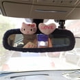 thumbnail image 3 of Sanrio-cubierta de espejo retrovisor de coche Hello Kitty, personaje creativo Adorable Kawaii, decoración de peluches de dibujos animados, mujer linda, exclusiva, 3 of 4