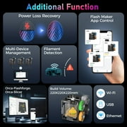 Flashforge AD5X 3D Printer, Multi-Color Printer for Beginners Home DIY, 1Count, 8.7 x 8.7 x 8.7