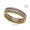 thumbnail image 2 of Zoe R� 925 Sterling Silver Micro Pave Hand Set Cubic Zirconia (CZ) Stackable Eternity Band, 2 of 4