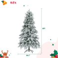 thumbnail image 6 of Sesslife 6FT Christmas Tree with Sturdy Metal Stand for Holiday Decor, Artificial Pre-Lit Christmas Tree with 790 Lush Snow Branch Tips and 300 Multi-Color LED Lights, 8 Flashing Modes, Green, 6 of 9
