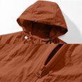 thumbnail image 5 of Leidass Mens Windbreaker Jackets with Hood Waterproof Zipper Long Sleeve Packable Lightweight Sun Protection Full Zip HoodieLightweight Windbreaker Jacket Saffron L, 5 of 5