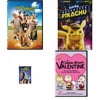 Children's 4 Pack DVD Bundle: The Sandlot, Pokémon Detective Pikachu, Space Jam, A Charlie Brown Valentine