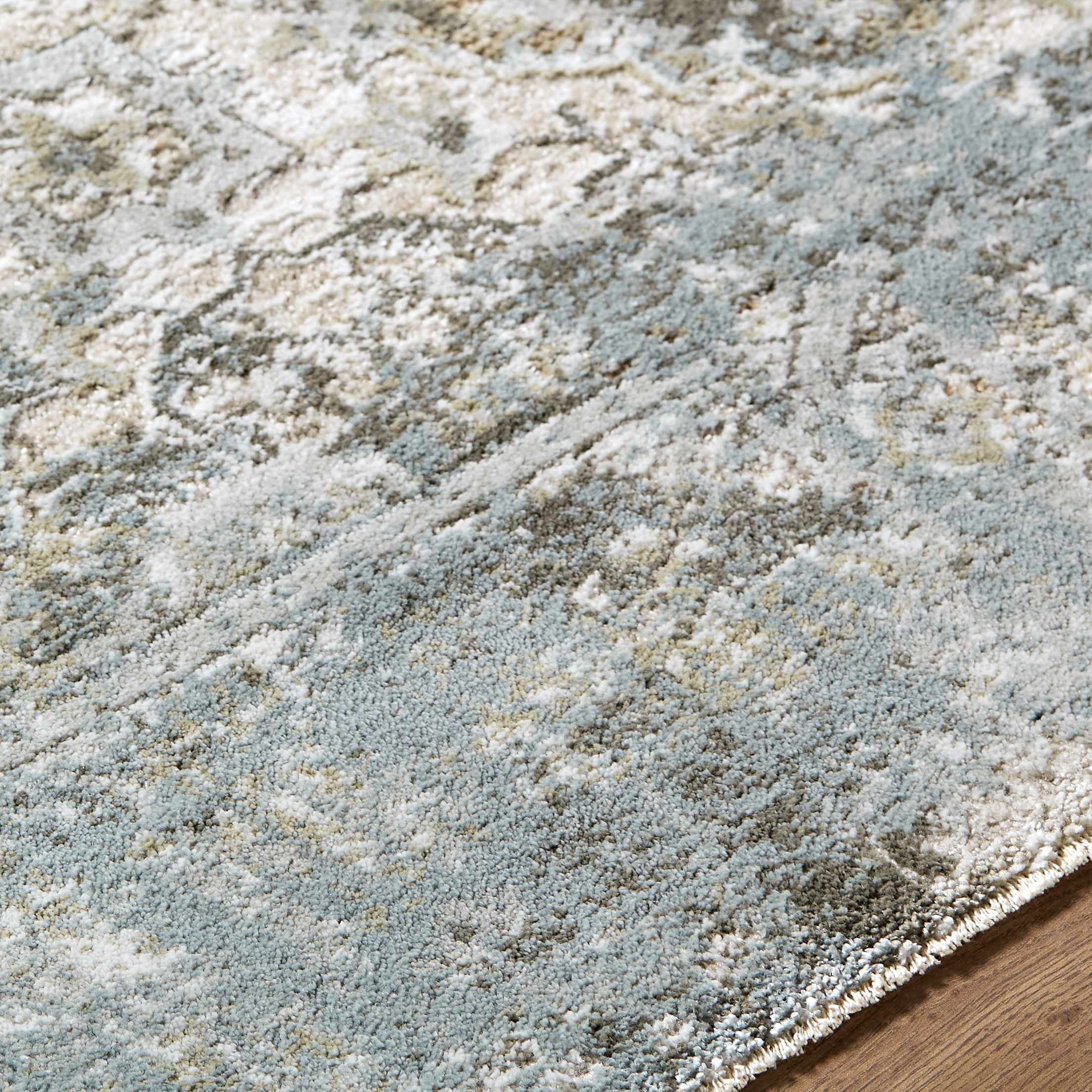 Hauteloom Njema Living Room, Bedroom Area Rug - Traditional - LightGray, Charcoal, Cream - 7'10" x 10'2"