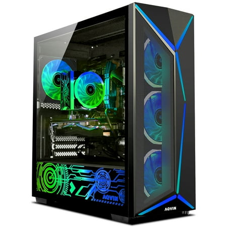 AQVIN-AQ80 Desktop Computer Tower Gaming PC - (Intel Core i7 Processor/ 32GB RAM/ 2TB SSD/ GTX 1660 Super 6GB/ Windows 11 Pro)
