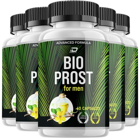 Bio Prost Prostate Supplement for Men - BioProst Pills Advanced Formula, Bladder Control Supplements, 5 Pack, 300 Capsules