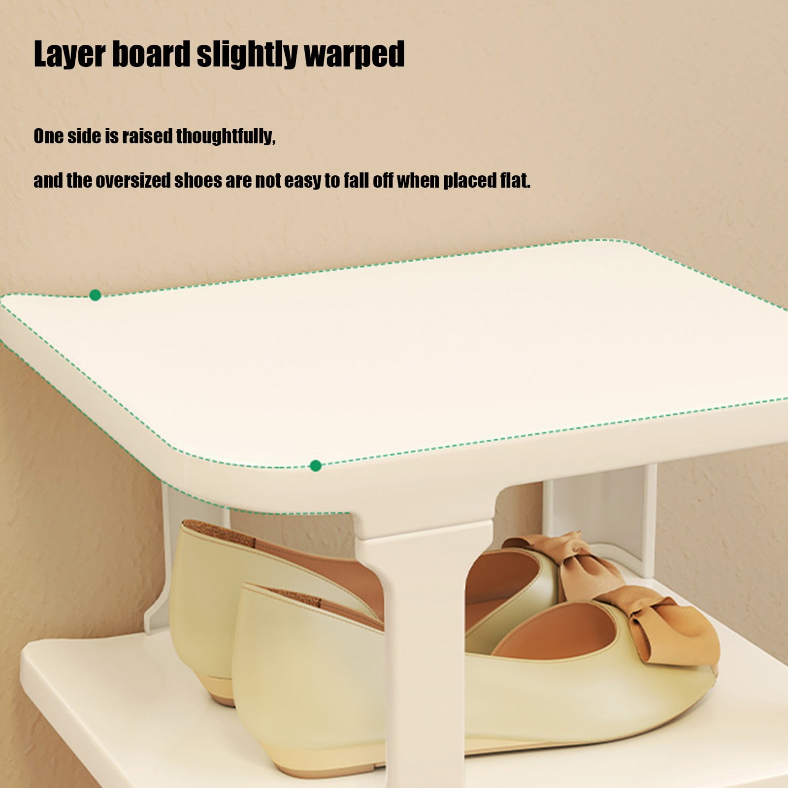 HBBKVI Shoe Rack Rack Shoe Organizers for Closet Plastic Shoe Storage Box for Entryway Living Room Sturdy Stackable Sneakers Cabinet Bins