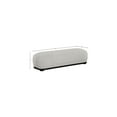 thumbnail image 3 of Meridian Furniture Calum Grey Chenille Fabric Bench, 3 of 8