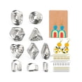 thumbnail image 1 of Scienceny Cortador de pendientes, tarjetas de papel para hornear, firmeza, dulce regalo, accesorios para niñas, herramienta para cortar arcilla, Joyas, gemas y relojes  124 piezas/1 juego Scienceny TO009437-02, 1 of 6