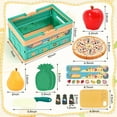 thumbnail image 5 of Play Food Sets -Play Kitchen Accessories Toy Food for Toddler, Fake Food Toys with Foldable Fruit Basket, Pretend Food for Boys & Girls, 5 of 7