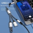 thumbnail image 5 of USB Splitter USB C OTG Cable Phone Adapter, for Phone Laptop Tablet, 5 of 5