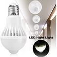thumbnail image 2 of LED bulbs E27 PIR PIR Infrared Motion Sensor Warm White Auto on/off for Stairs Garage Corridor 6500K (5W), 2 of 5