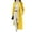 Yellow, variant on Rexolia Women's Wool Blend Coat Long Sleeve Notch Lapel Long Trench Fall Winter Office Army Green Women