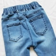 thumbnail image 5 of iiniim Toddler Baby Girl Ruffle Denim Jeans High Waist Bell-Bottoms Ruffle Trousers Flare Pants, 5 of 7