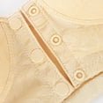 thumbnail image 7 of AINIYS Front Closure Thin Fabric Bralettes Soft Cup Bra Wireless Secure Fit Bra for Women Plus Size Bralette Breathable Everyday Bras Khaki 44/100, 7 of 7