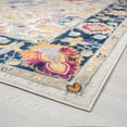 thumbnail image 5 of Transitional 5x8 Area Rug (5'3'' x 7'3'') Oriental Navy, Pink Living Room Easy to Clean, 5 of 9