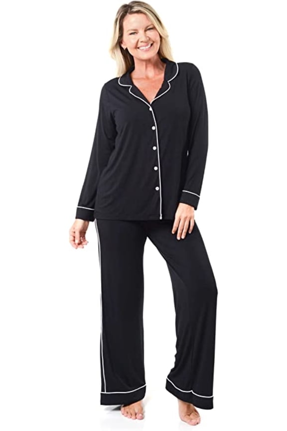 Women’s Long Sleeve Bamboo Pajamas /Loungewear Set-x-Large, Female