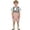 Pink*, variant on OSOLU Children Boys Outfits Short Sleeve Striped Shirts with Suspenders Summer Formal Wear Performance Comfortable Breathable Vacation Beach Clothing Sets