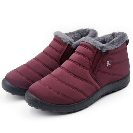 Winter Warm Boots Non-Slip Waterproof Cotton Boots Umbrella Cloth Snow ...