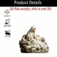 thumbnail image 4 of chaungfeng 2D Acrylic Desktop Decoration, Christmas Jesus Printing Ornament, for Valentine's Day, Mother's Day, Father's Day Gift, Easter Crafts, 4 of 6
